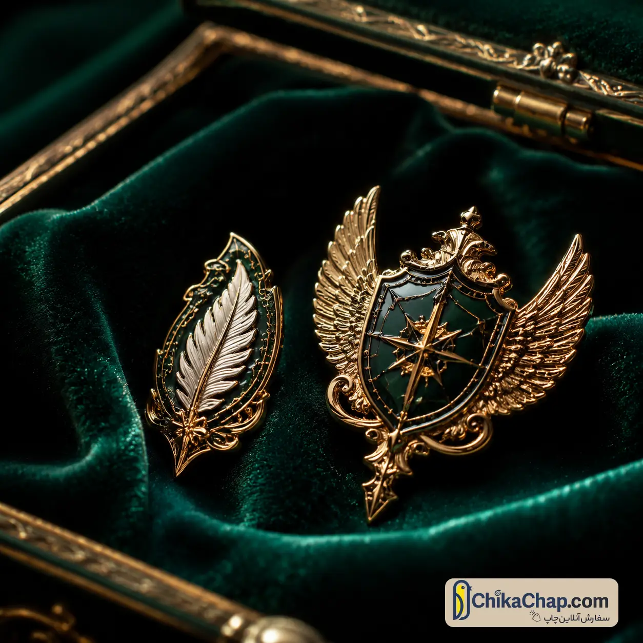 پین یقه کت مگنتی با آبکاری طلا